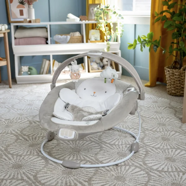 Twinkle Tails Vibrating Infant Baby Bouncer - Image 4