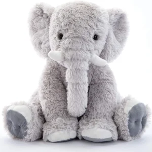 20'' Gray Elephant Stuffed Animal Soft Stuffed